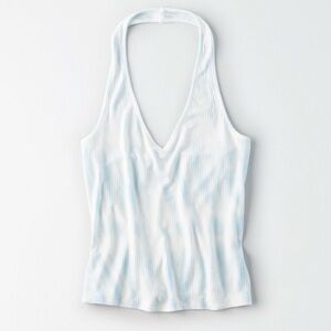 NWT American Eagle Light Blue Tie-Die Halter Top | S